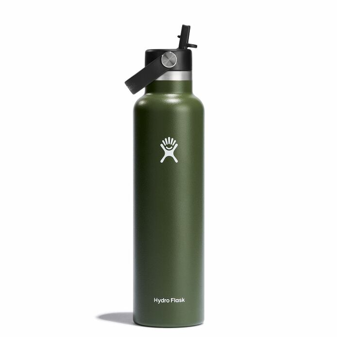 24 oz Standard Mouth w/ Flex Straw Cap - Olive X0